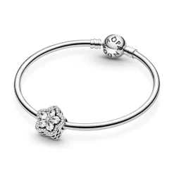 Charm Pavé Flocon de Neige Scintillant Pandora Timeless