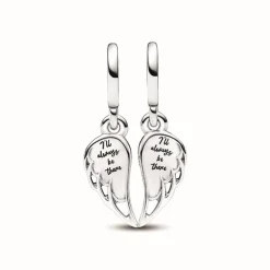 Charm Pendant Ailes d’Ange Séparables Scintillant
