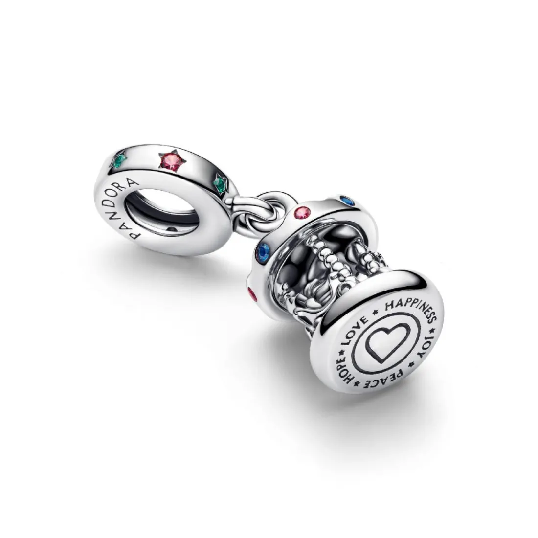 Charm Pendant Carrousel Rotatif
