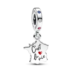 Charm Pendant Carte de la France C’est la Vie