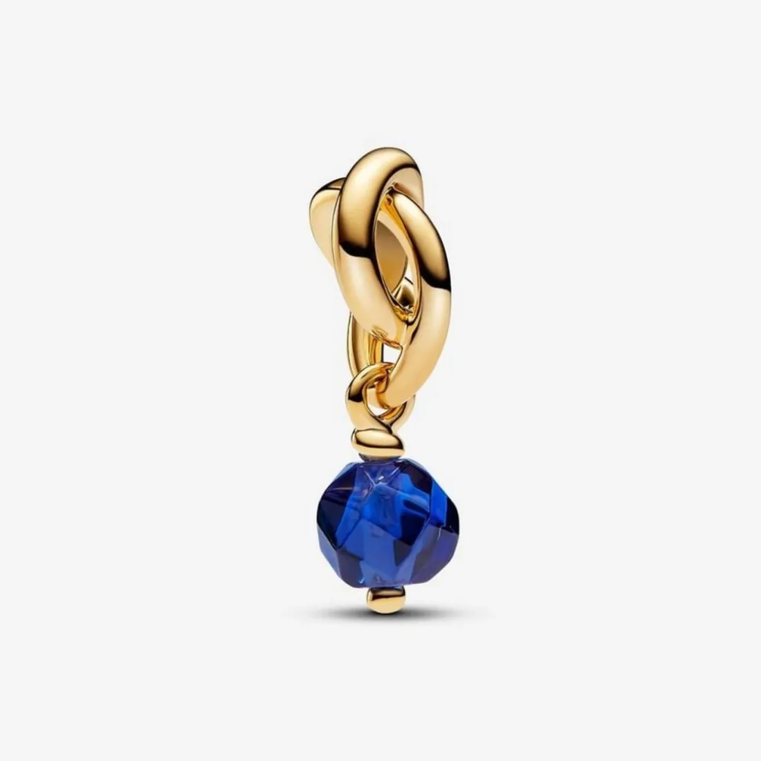 Charm Pendant Cercle de l'Éternité Bleu Facetté