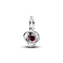 Charm Pendant Cercles de l’Éternité Rouge