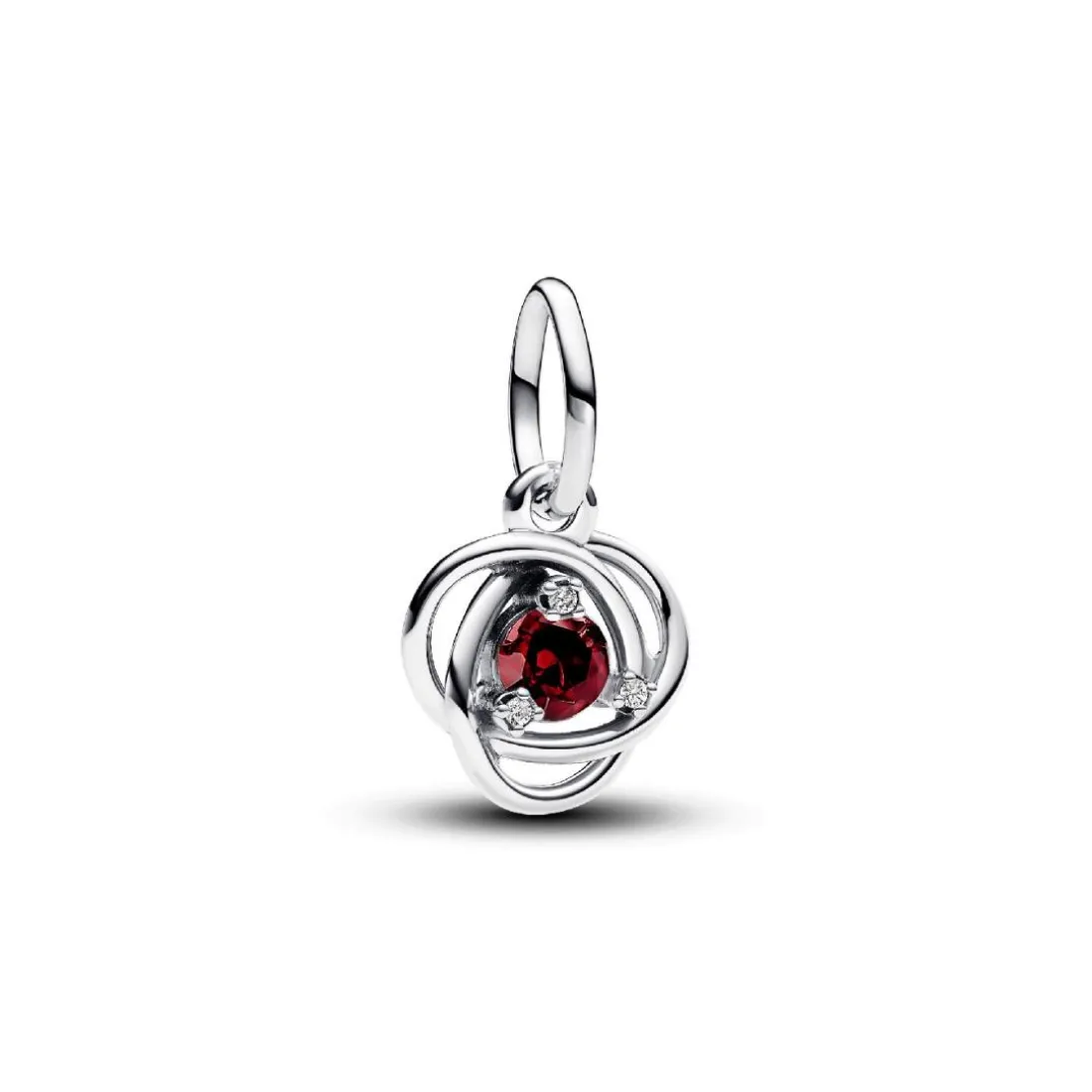 Charm Pendant Cercles de l’Éternité Rouge