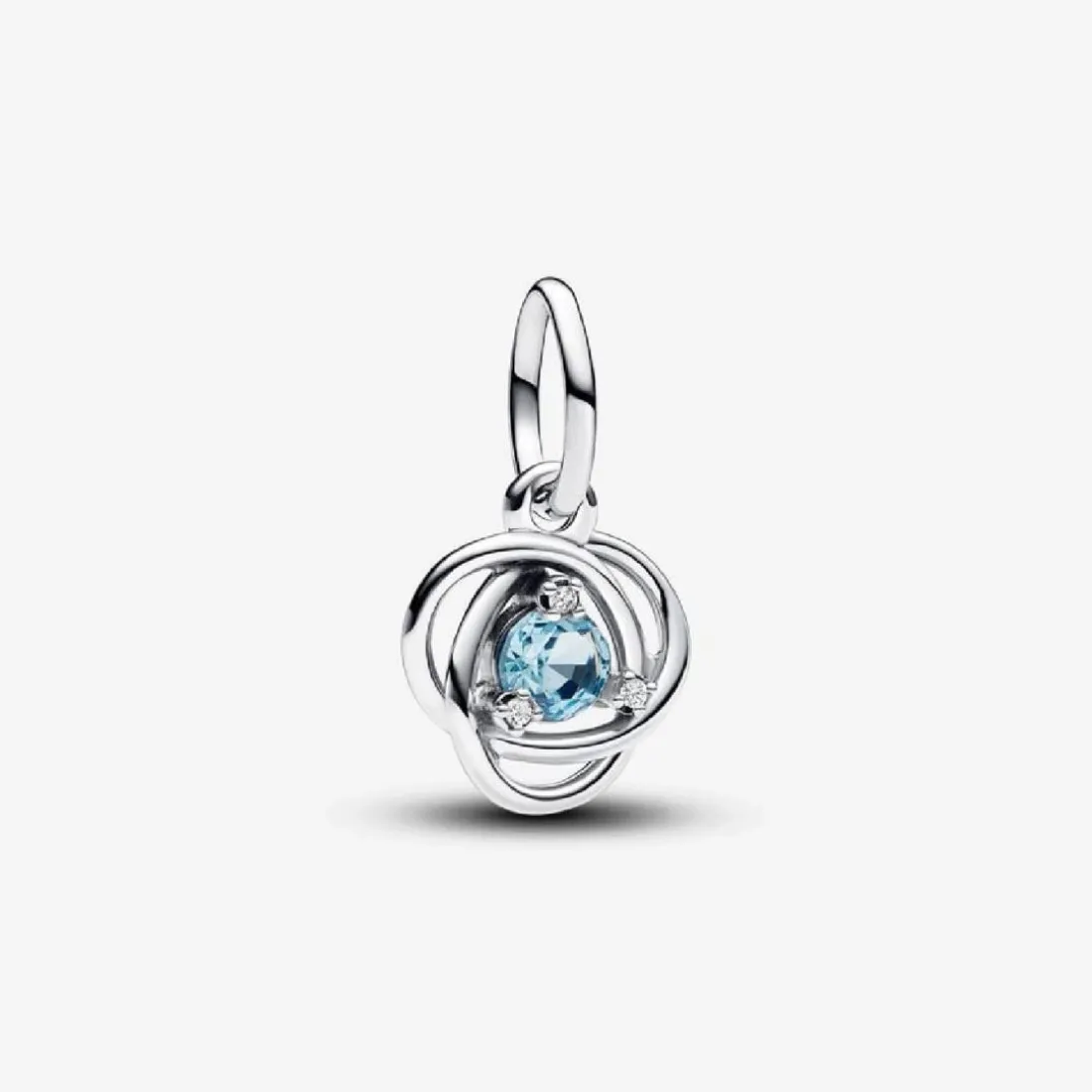 Charm Pendant Cercles de l’Éternité Bleu Azur
