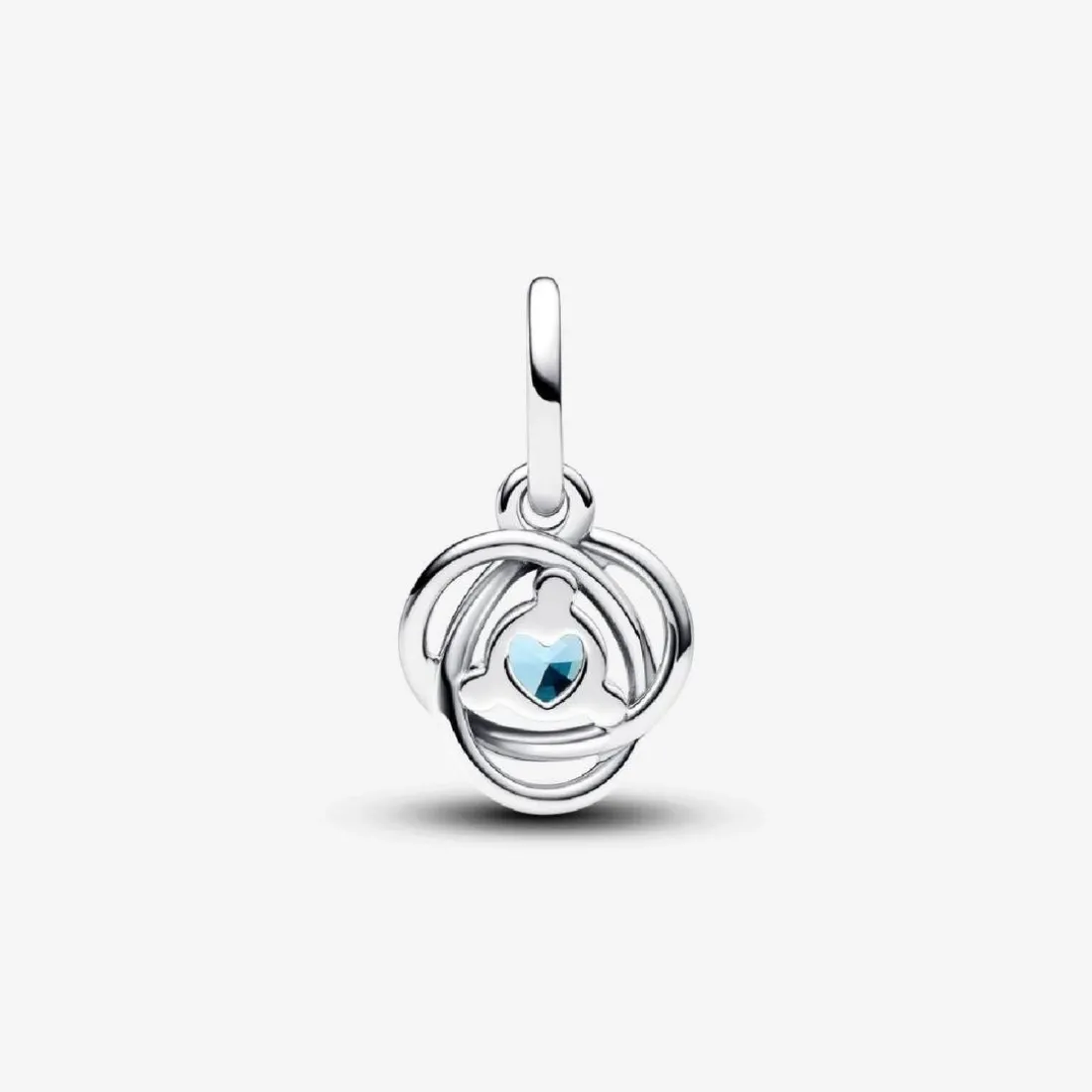 Charm Pendant Cercles de l’Éternité Bleu Azur