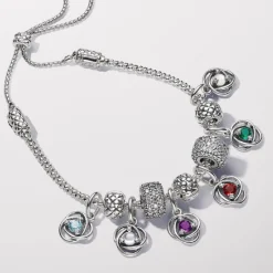 Charm Pendant Cercles de l’Éternité Bleu Azur