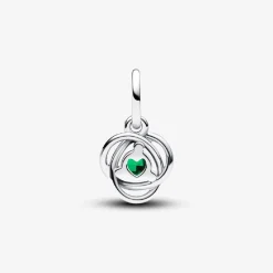 Charm Pendant Cercles de l’Éternité Vert