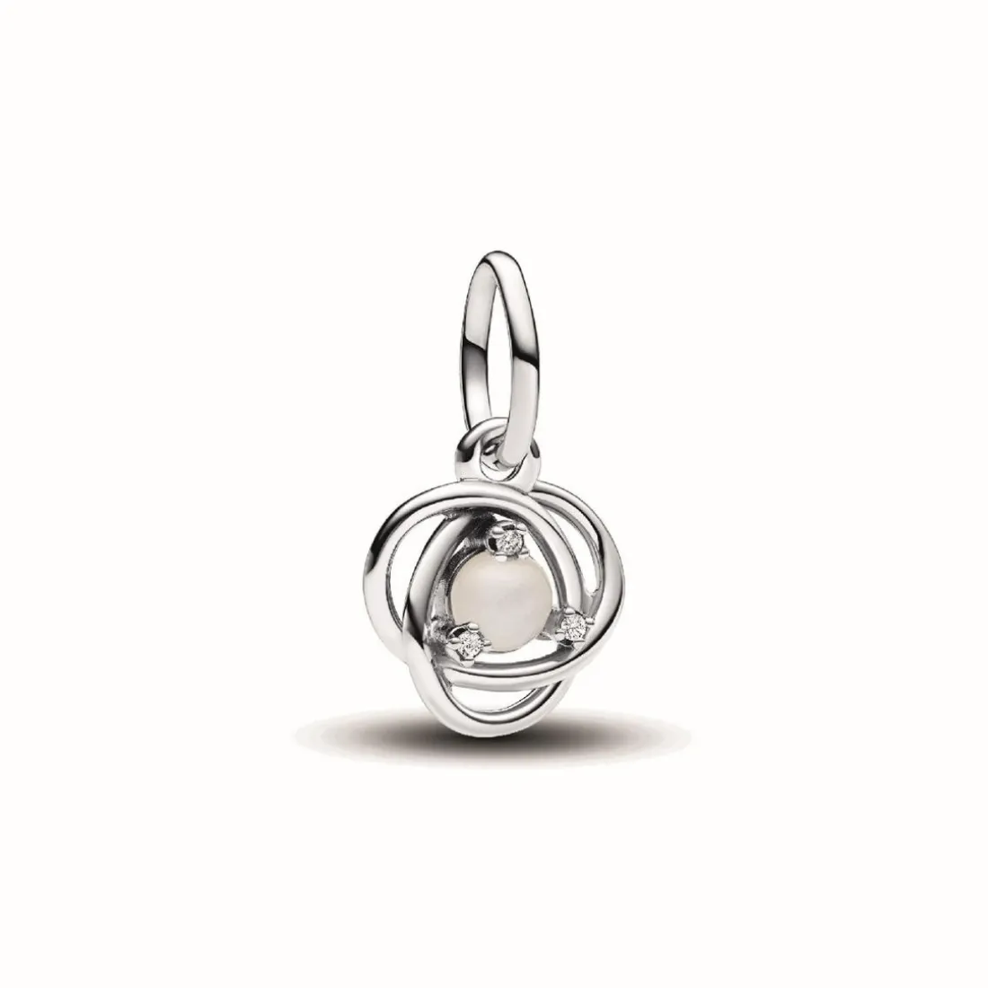 Charm Pendant Cercles de l’Éternité Blanc