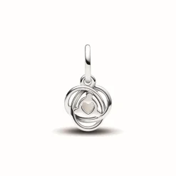 Charm Pendant Cercles de l’Éternité Blanc