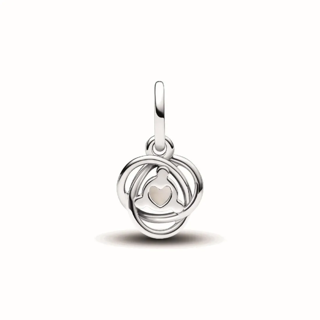 Charm Pendant Cercles de l’Éternité Blanc