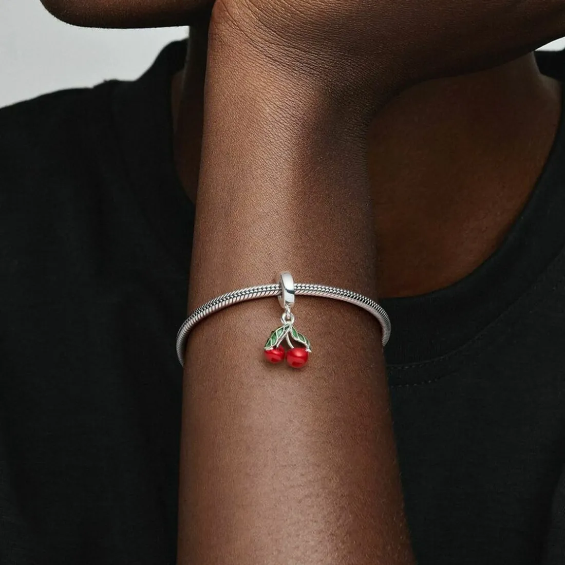 Charm Pendant Cerises Asymétriques - Pandora