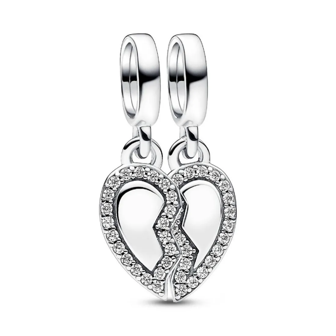 Charm Pendant Cœur de l'Amitié Séparable