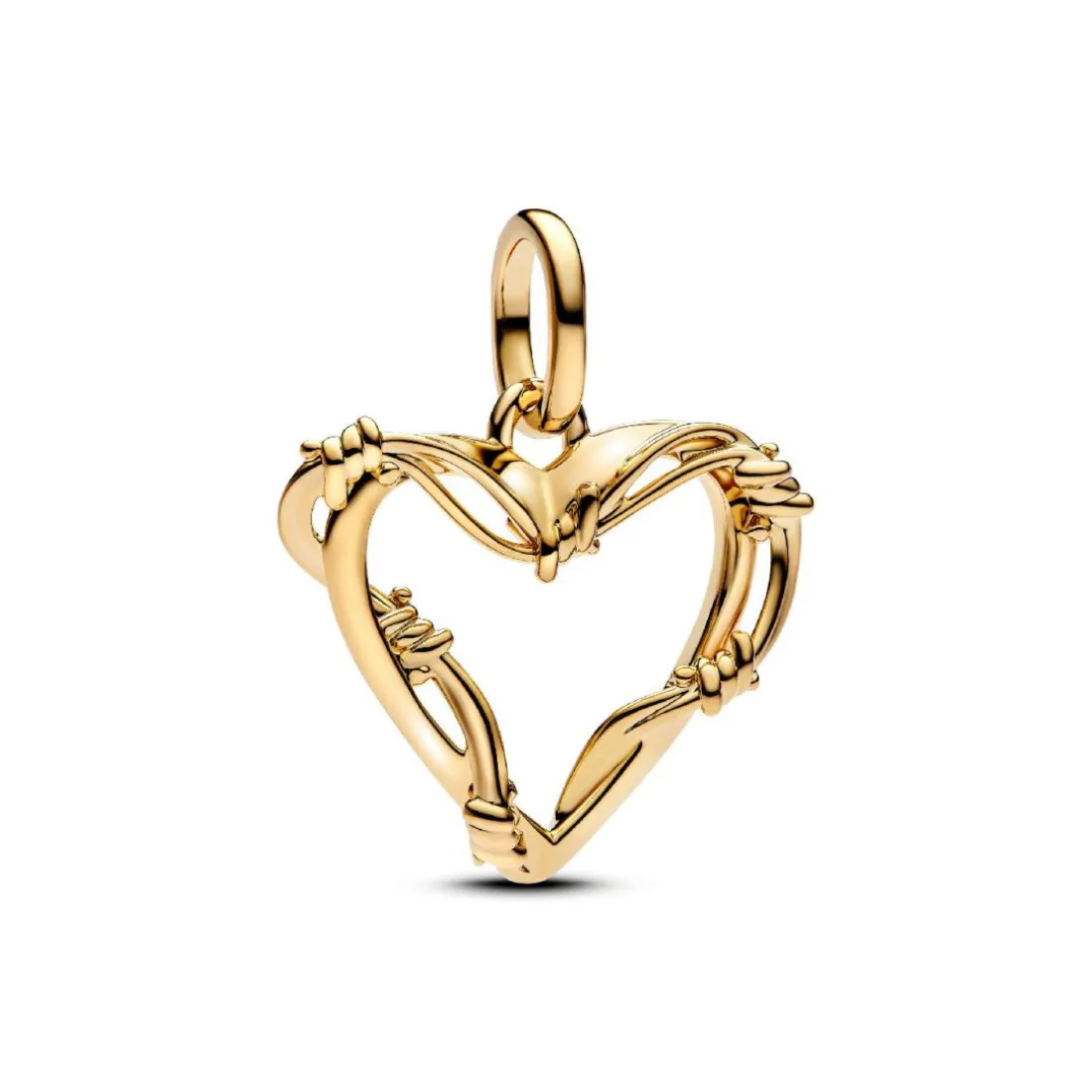 Charm Pendant Cœur Fil de Fer