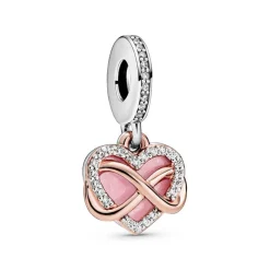 Charm Pendant Cœur Infini Fête des mères