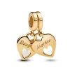 Charm Pendant Cœur Séparable Double