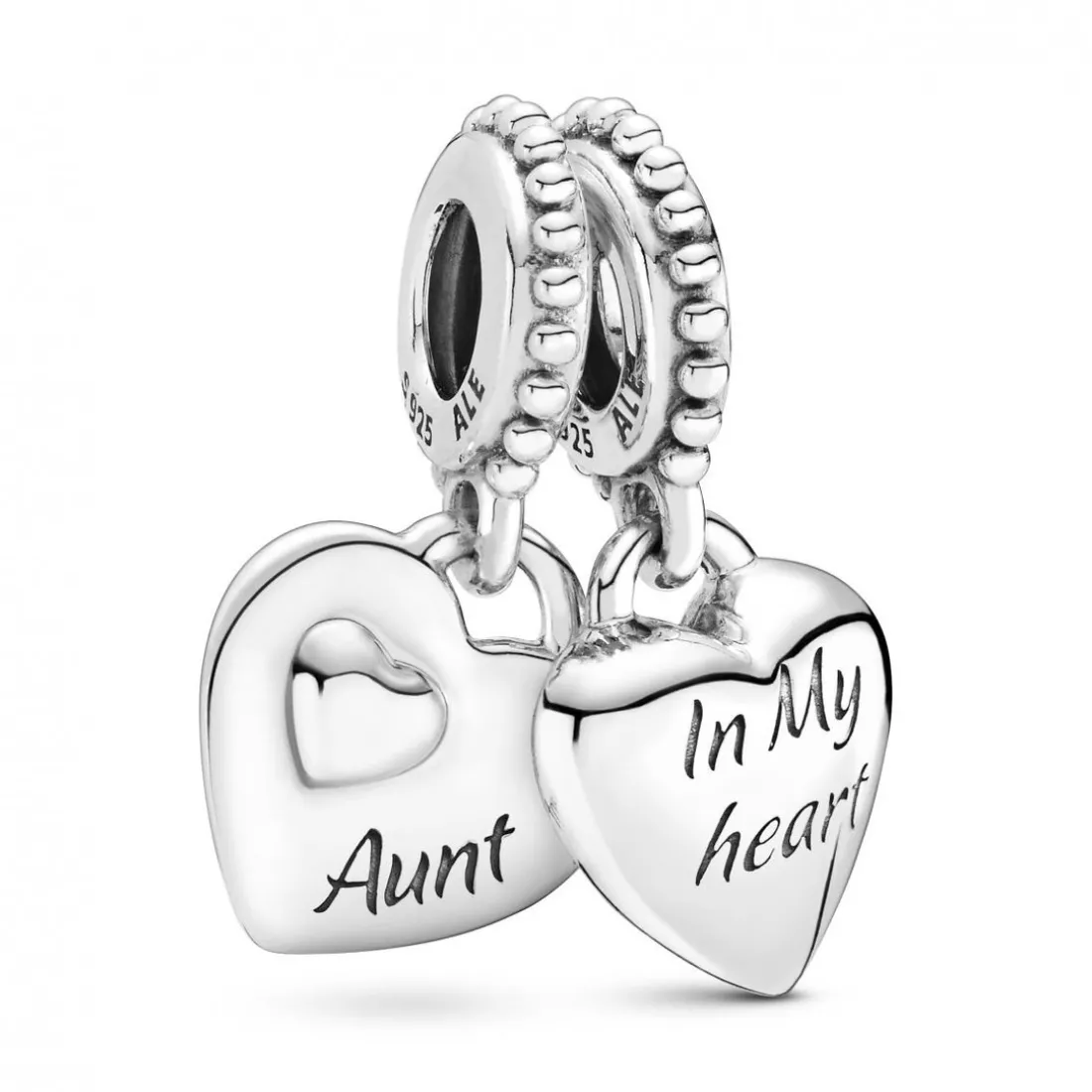 Charm Pendant Cœur Séparable Tante & Nièce Pandora People