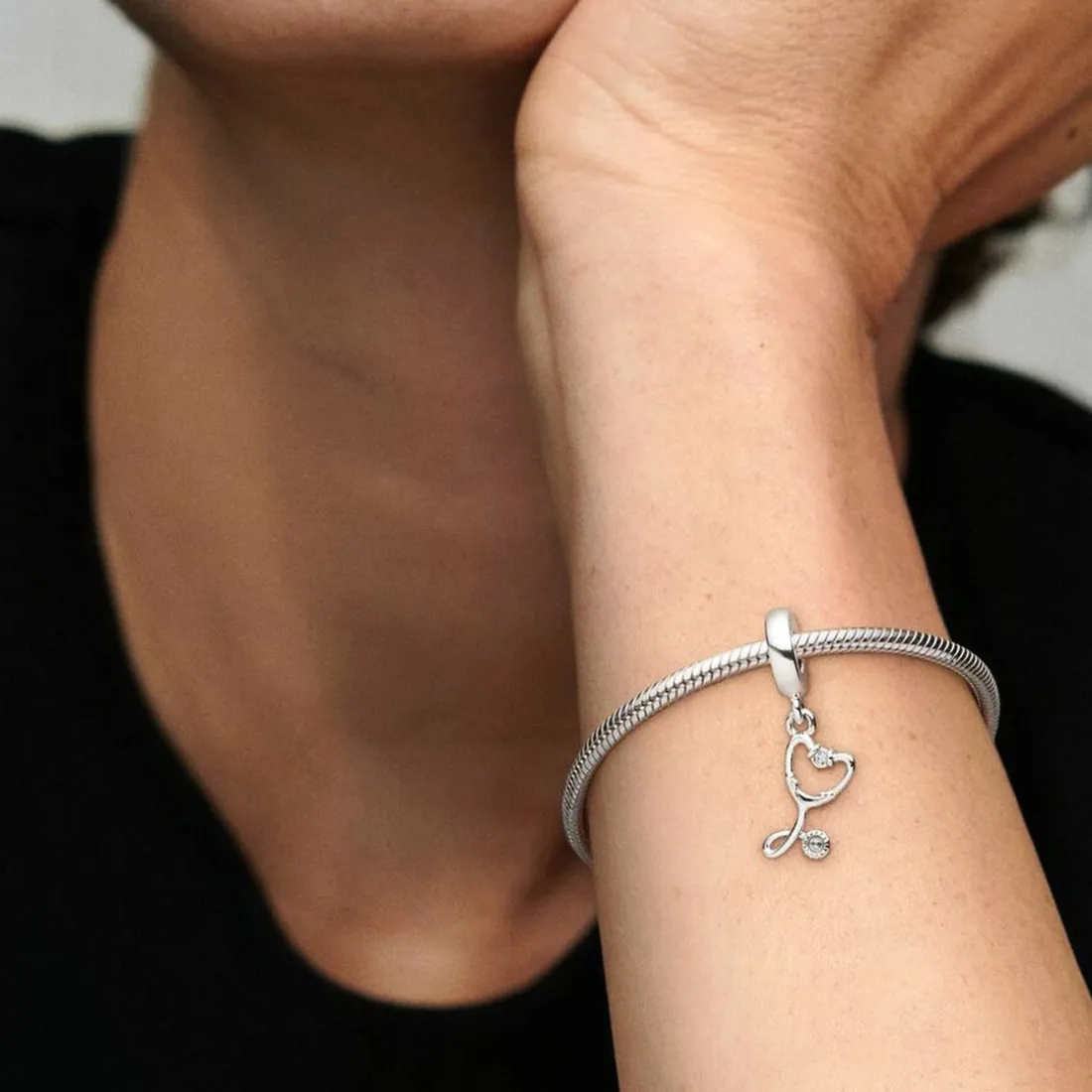 Charm Pendant Cœur Stéthoscope Pandora Passions