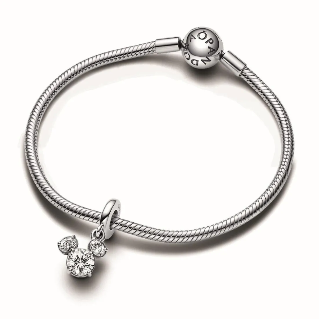 Charm Pendant Disney Tête de Mickey Scintillante