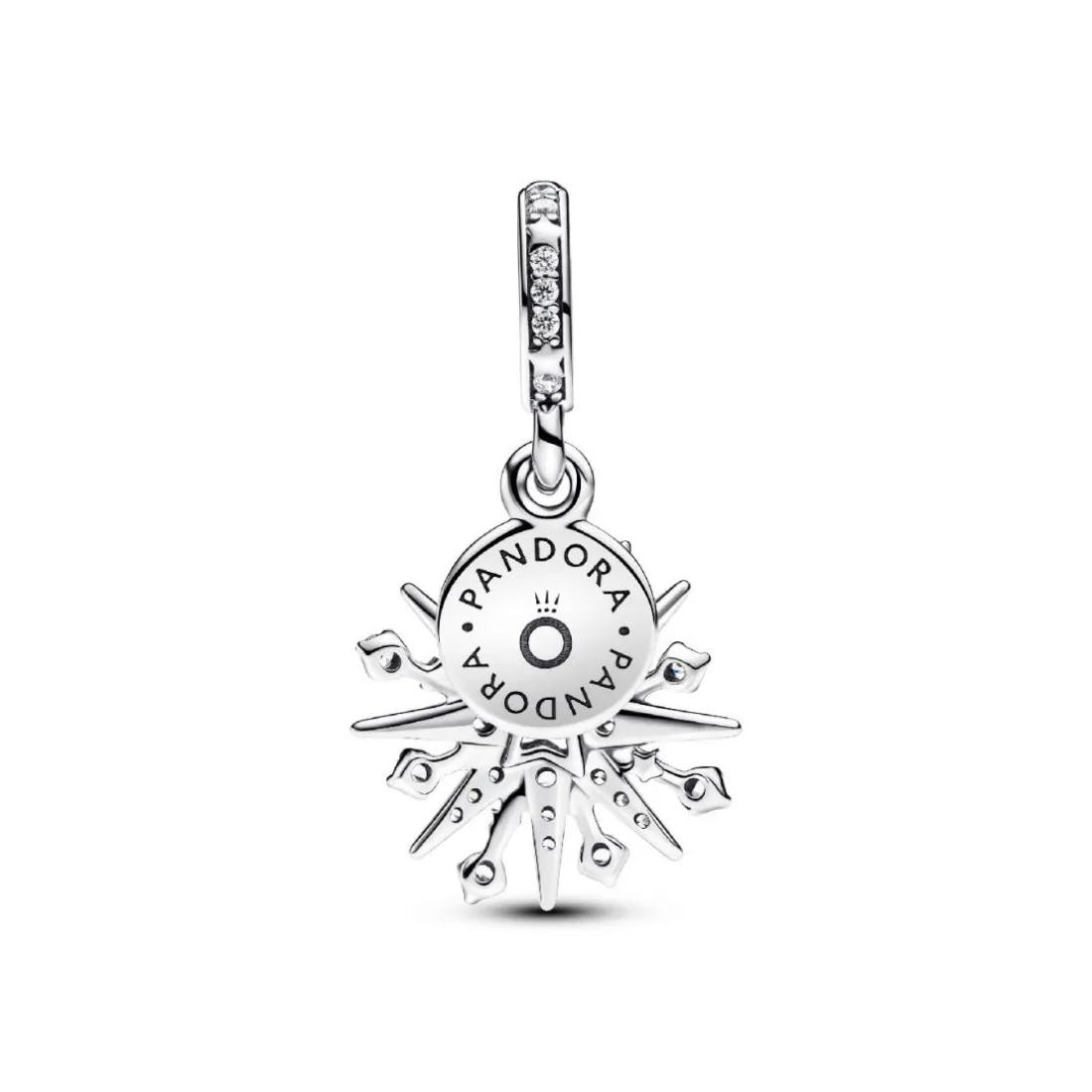 Charm Pendant Double Feu d’Artifice Scintillant