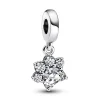 Charm Pendant Empreinte de Patte Scintillante