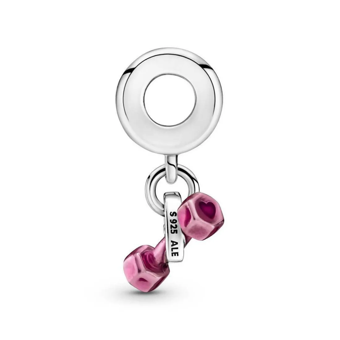 Charm Pendant Haltère & Cœur Pandora Moments