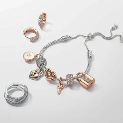 Charm Pendant Médaillon Amour Ouvrable et Gravable Rose