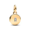 Charm Pendant Médaillon Amour Ouvrable et Gravable Doré