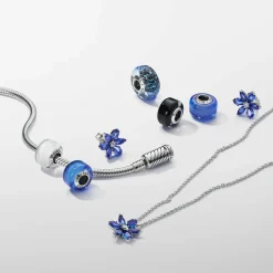 Charm Pendant Mini Murano Blanc