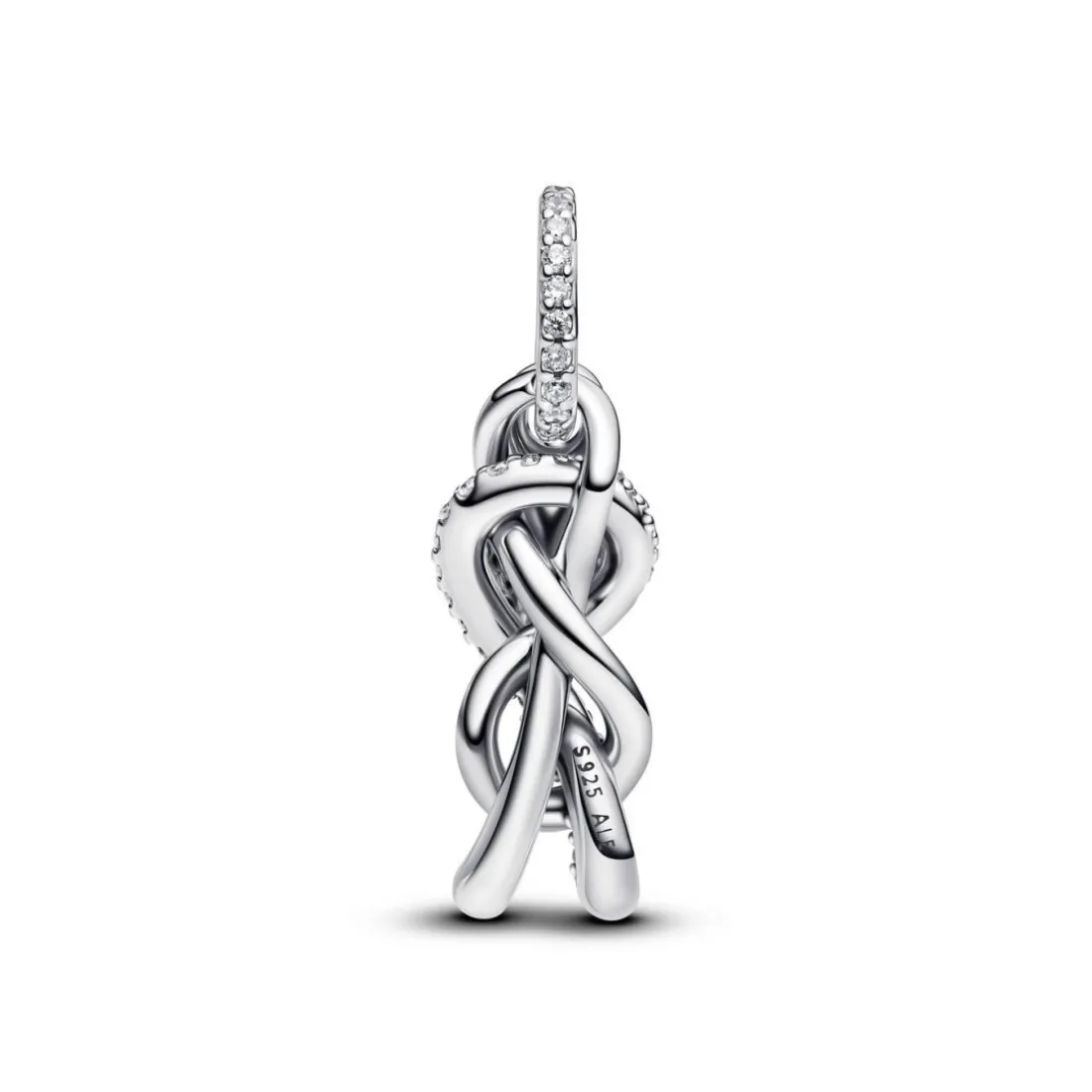 Charm Pendant Nœud de l'Infini Pavé