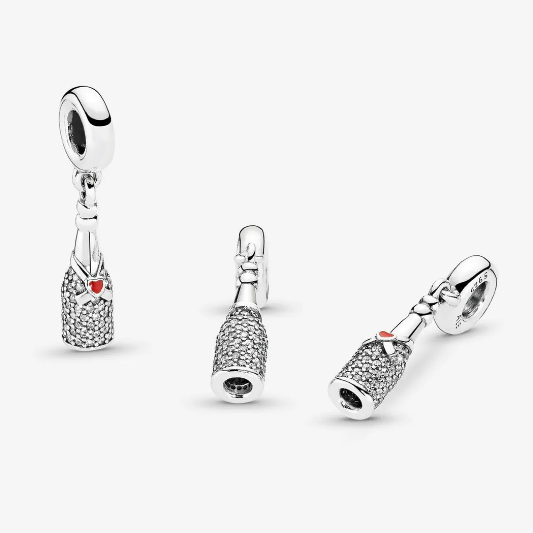 Charm Pendant Pandora Moments Bouteille de Vin Scintillante