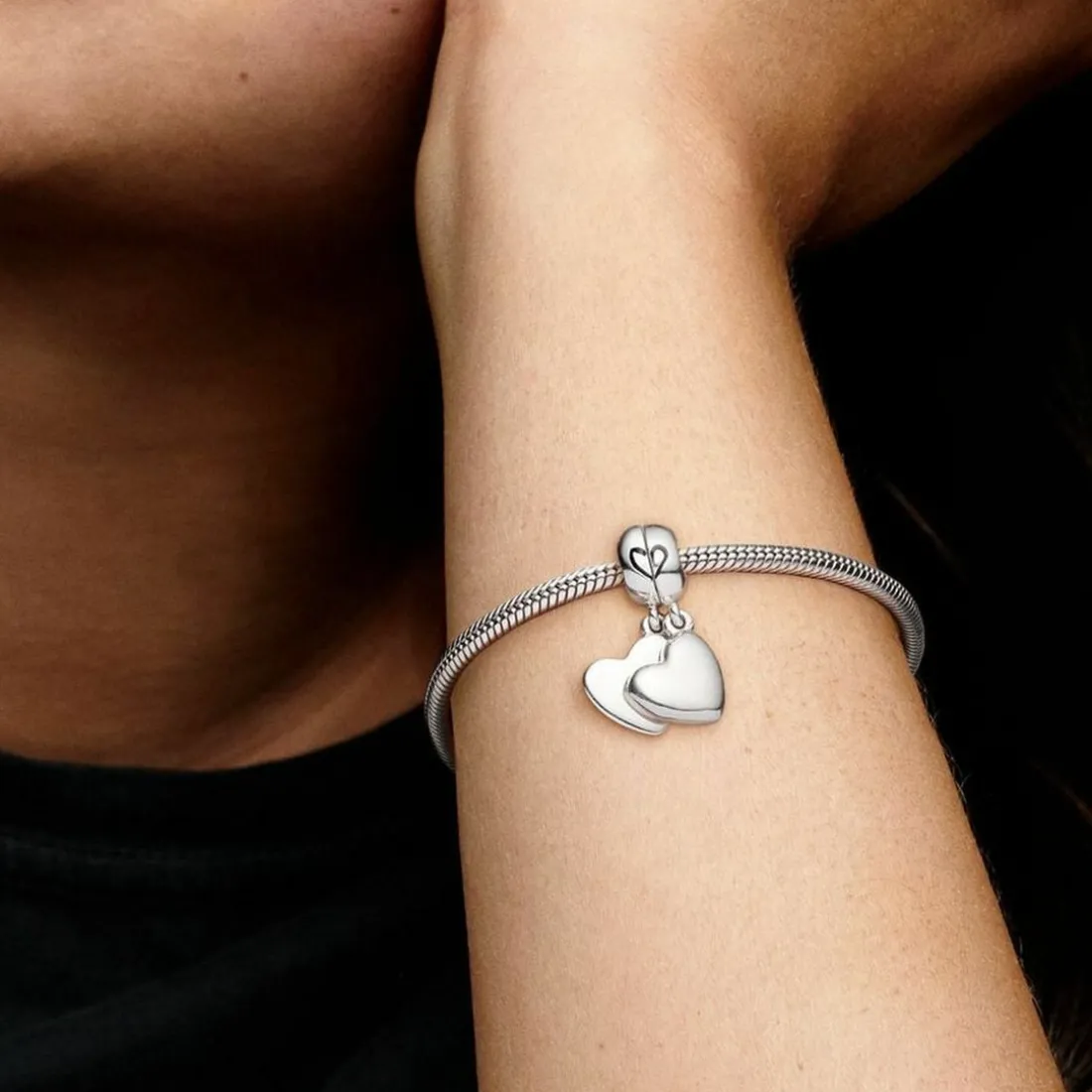 Charm Pendant Pandora Moments Cœur Séparable Mère & Fils