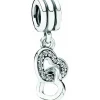 Charm Pendant Pandora Moments Cœurs Entrelacés