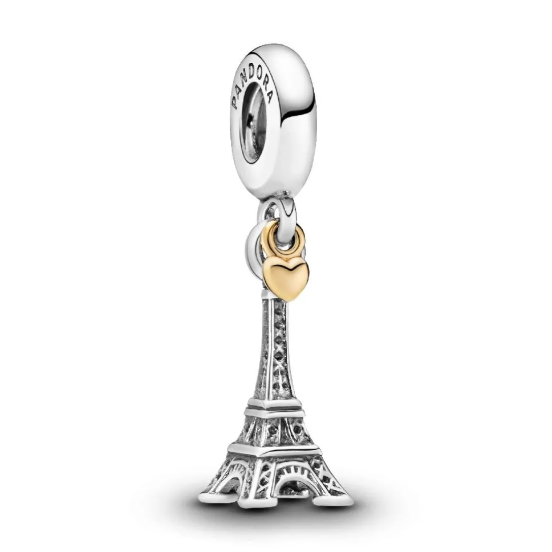 Charm Pendant Pandora Moments Tour Eiffel Paris et Cœur