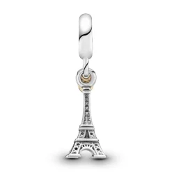 Charm Pendant Pandora Moments Tour Eiffel Paris et Cœur