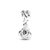 Charm Pendant Rose Épanouie