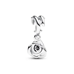 Charm Pendant Rose Épanouie