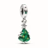 Charm Pendant Sapin de Noël Scintillant
