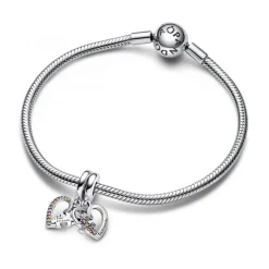Charm Pendant Séparable Cœurs et Pièces de Puzzle de l’Amitié