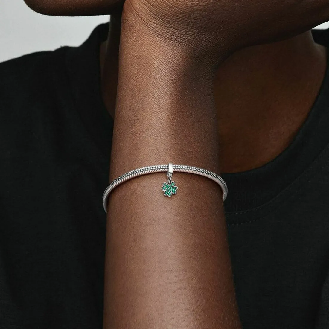 Charm Pendant Trèfle à Quatre Feuilles