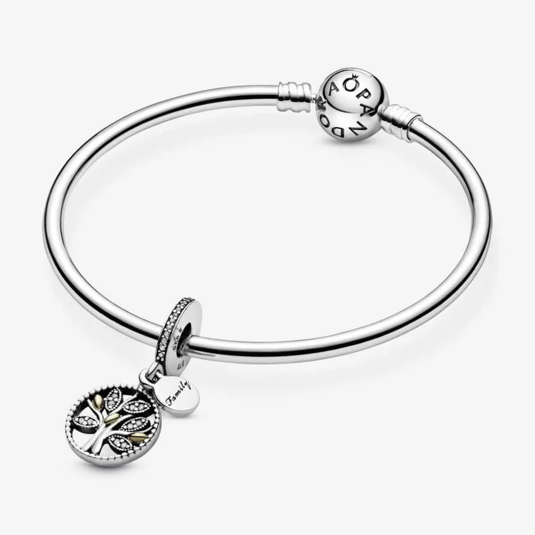 Charm pendentif Pandora Moments arbre de vie scintillant