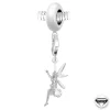 Charm perle Fée orné de cristaux Swarovski par SC Crystal Paris® BEA0044+CH0276-argent