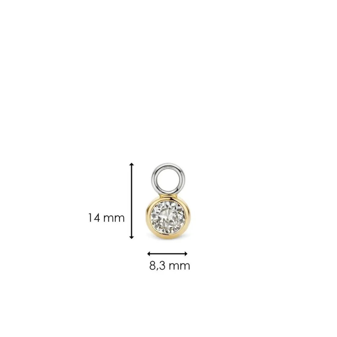 Charms et perles Ti Sento 9180ZY-H - Argent, plaqué or