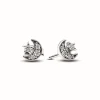 Clous d’Oreilles Étoile et Lune Scintillantes