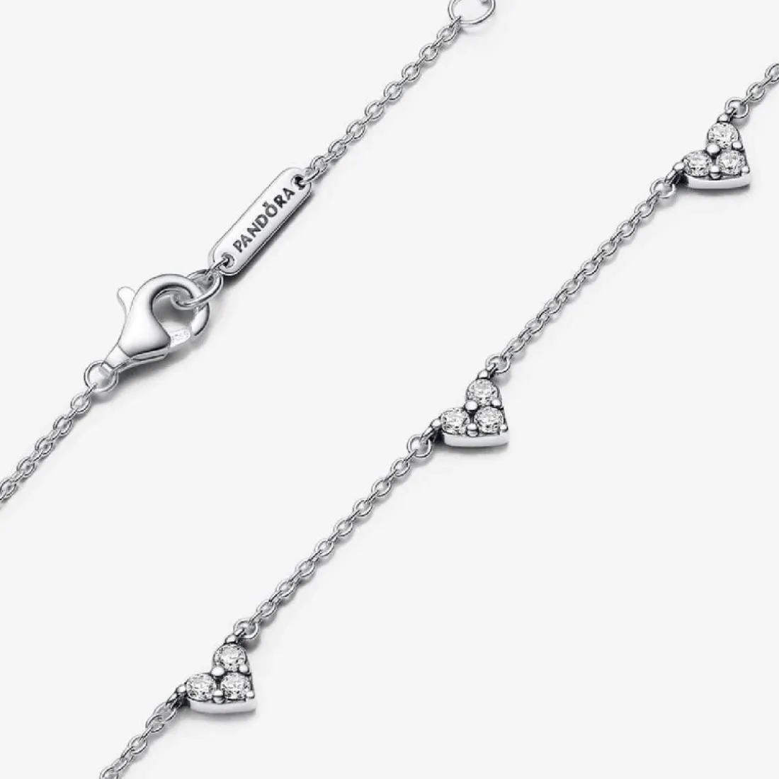 Collier Cœurs Trios de Pierres