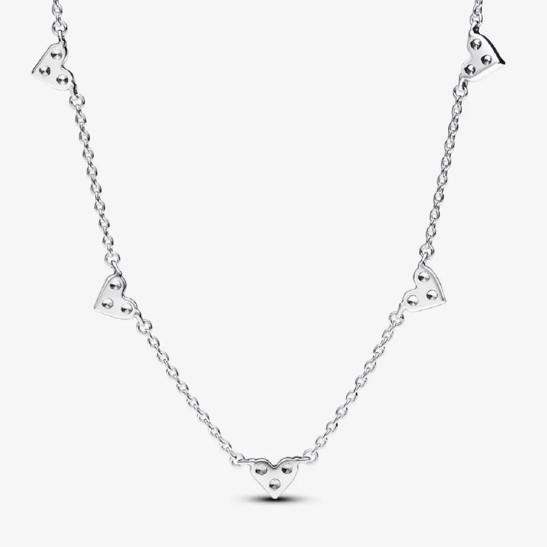 Collier Cœurs Trios de Pierres