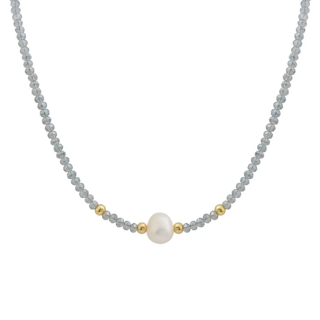 Collier et pendentif Femme Edforce 534-0120-N - Perle Argentée