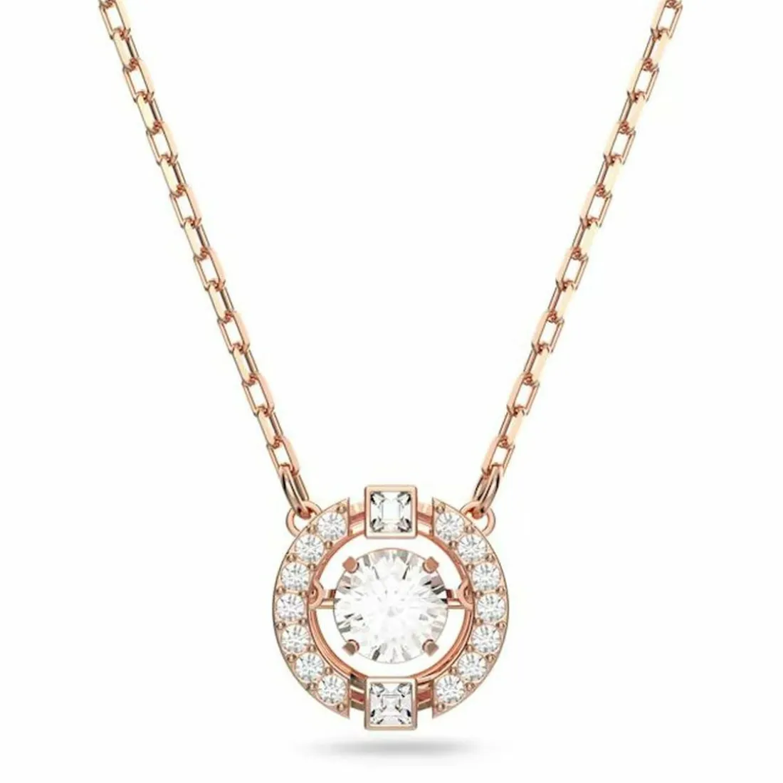 Collier et pendentif Swarovski 5272364 - Collier et pendentif Cristal Or Rose Femme