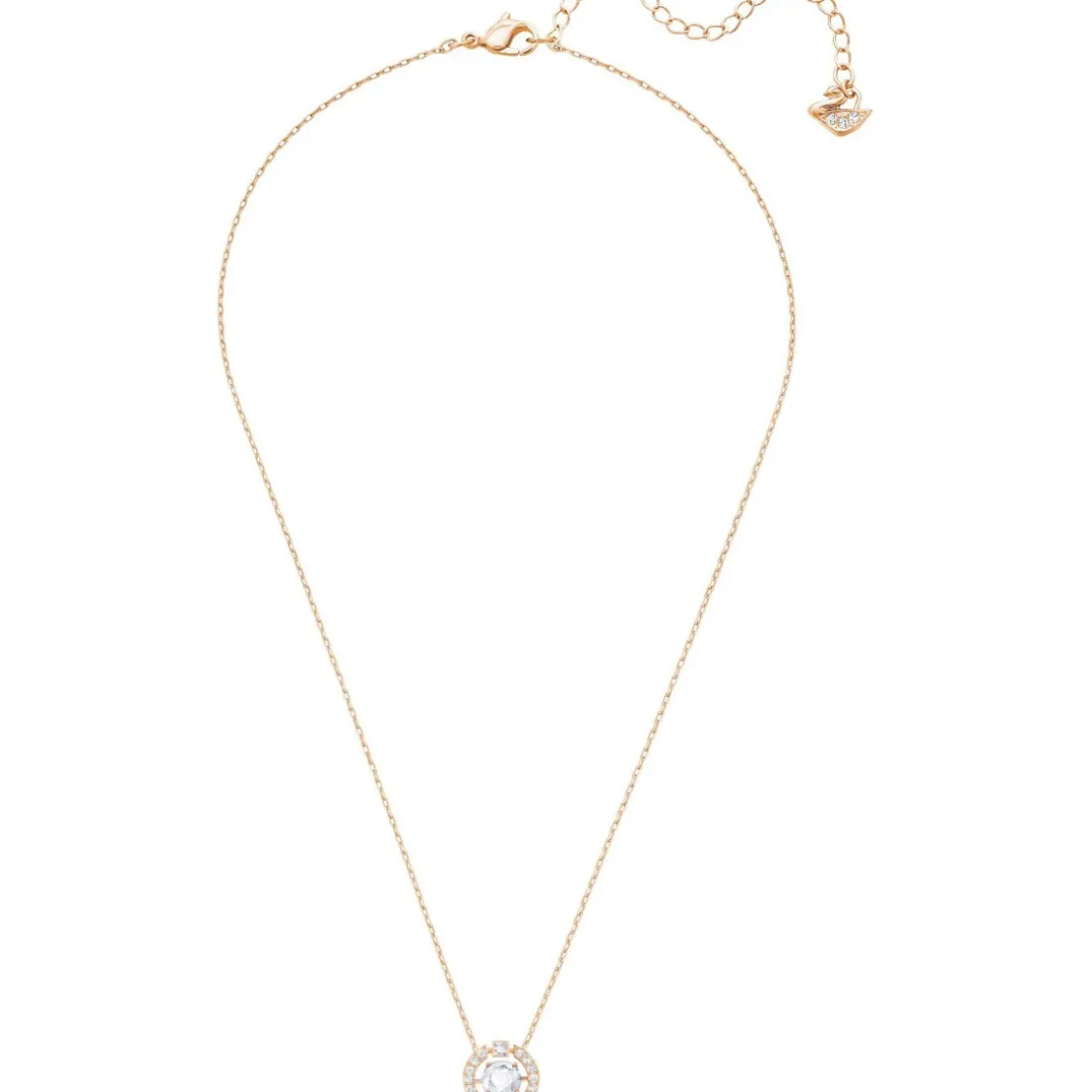 Collier et pendentif Swarovski 5272364 - Collier et pendentif Cristal Or Rose Femme