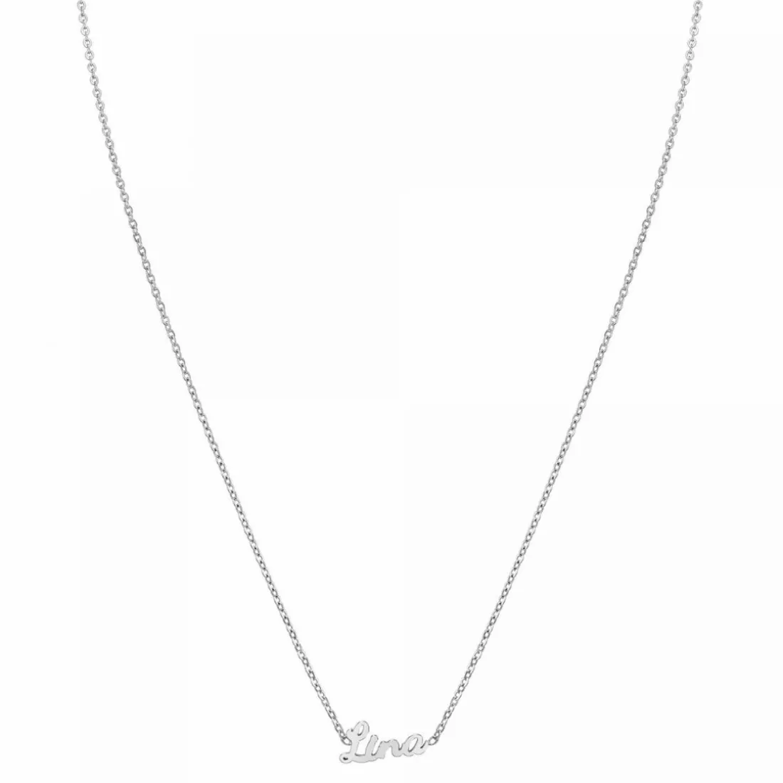 Collier Femme Athème - B2689-ARGENT-LINA Acier Argent