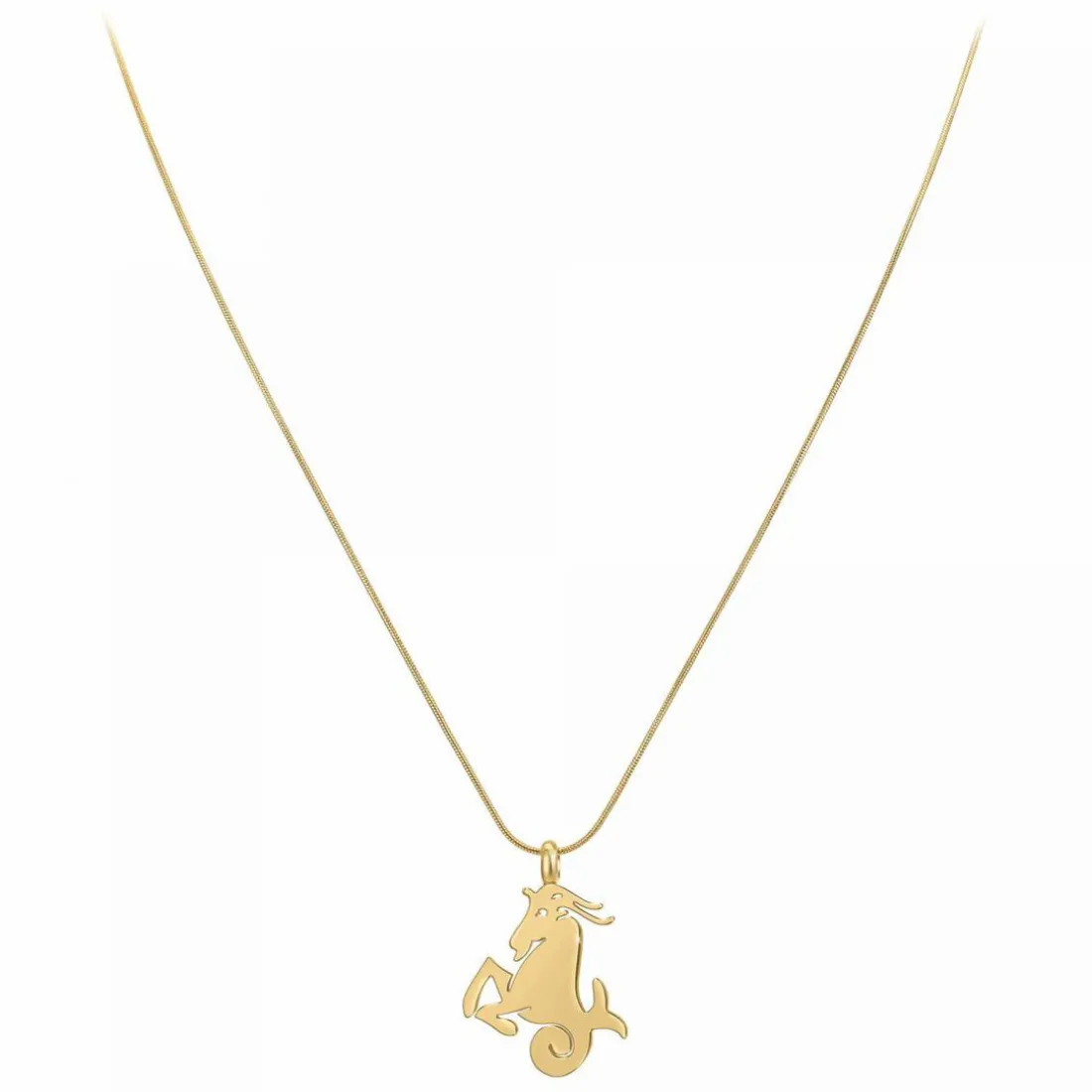 Collier Femme Athème - B2427-CAPRICORNE Acier Doré